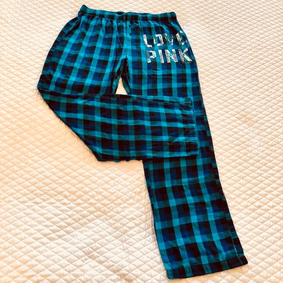 PINK Victoria's Secret Pants - Victoria’s Secret Sequin Flannel Sleep Pants
